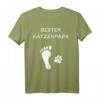 Bester Katzenpapa T-Shirt für Katzenliebhaber – Lustiges Geschenk zu Weihnachten, Geburtstag & Vatertag für stolze Katzenbesitzer