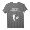 Bester Katzenpapa T-Shirt für Katzenliebhaber – Lustiges Geschenk zu Weihnachten, Geburtstag & Vatertag für stolze Katzenbesitzer