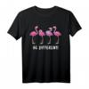 Be Different - Flamingo Spruch Vogel T-Shirt für Flamingo- und Naturschutzliebhaber – Perfektes Geschenk für Kinder, Frauen & Männer zu Geburtstag & Weihnachten