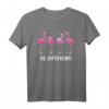 Be Different - Flamingo Spruch Vogel T-Shirt für Flamingo- und Naturschutzliebhaber – Perfektes Geschenk für Kinder, Frauen & Männer zu Geburtstag & Weihnachten