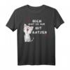 Lustiges Katzen T-Shirt Geschenkidee – Für stolze Katzenbesitzer & Katzenliebhaber als Team-Statement zum Geburtstag, Weihnachten & Ostern