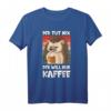 Lustiges Kaffee T-Shirt 'Der tut nix, der will nur Kaffee' – Perfektes Geschenk für Morgenmuffel, Schläfer & Bürohelden