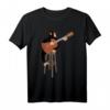 Affe mit Akustikgitarre T-Shirt – Lustiges Geschenk für Gitarristen, Musikliebhaber & Affenfans