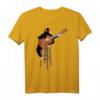 Affe mit Akustikgitarre T-Shirt – Lustiges Geschenk für Gitarristen, Musikliebhaber & Affenfans