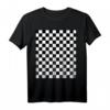 Schwarz-weißes Schachbrettmuster mit Gingham-Karo - Geschenkidee für Liebhaber, Mode und Vintage-Fans