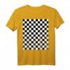 Schwarz-weißes Schachbrettmuster mit Gingham-Karo - Geschenkidee für Liebhaber, Mode und Vintage-Fans