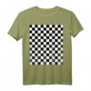 Schwarz-weißes Schachbrettmuster mit Gingham-Karo - Geschenkidee für Liebhaber, Mode und Vintage-Fans