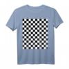 Schwarz-weißes Schachbrettmuster mit Gingham-Karo - Geschenkidee für Liebhaber, Mode und Vintage-Fans
