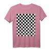 Schwarz-weißes Schachbrettmuster mit Gingham-Karo - Geschenkidee für Liebhaber, Mode und Vintage-Fans