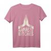 Namaste Bitches lustiges HapMonkey T-Shirt - Humorvolles Indien, Meditation & Hundemotiv