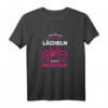 E-MTB Damen T-Shirt - Lächeln Statt Hecheln, Lustiges Fahrrad Design für E-Bikerinnen & Radfahrerinnen, Geschenkidee zum Geburtstag & Weihnachten