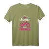 E-MTB Damen T-Shirt - Lächeln Statt Hecheln, Lustiges Fahrrad Design für E-Bikerinnen & Radfahrerinnen, Geschenkidee zum Geburtstag & Weihnachten