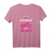 E-MTB Damen T-Shirt - Lächeln Statt Hecheln, Lustiges Fahrrad Design für E-Bikerinnen & Radfahrerinnen, Geschenkidee zum Geburtstag & Weihnachten