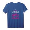 E-MTB Damen T-Shirt - Lächeln Statt Hecheln, Lustiges Fahrrad Design für E-Bikerinnen & Radfahrerinnen, Geschenkidee zum Geburtstag & Weihnachten