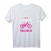 E-MTB Damen T-Shirt - Lächeln Statt Hecheln, Lustiges Fahrrad Design für E-Bikerinnen & Radfahrerinnen, Geschenkidee zum Geburtstag & Weihnachten