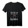 Lustiges Damen Wein Tank Top - 'Die Tut Nix Die Will Nur Wein' für Weinliebhaberinnen & Weintrinkerinnen, Perfekt für Weinabende & als Geschenk