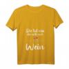 Lustiges Damen Wein Tank Top - 'Die Tut Nix Die Will Nur Wein' für Weinliebhaberinnen & Weintrinkerinnen, Perfekt für Weinabende & als Geschenk