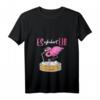 Damen Flamingo T-Shirt mit V-Ausschnitt - Lustiges Partyoutfit für Junggesellinnenabschied, Festival & Mädelsabend