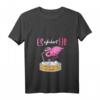Damen Flamingo T-Shirt mit V-Ausschnitt - Lustiges Partyoutfit für Junggesellinnenabschied, Festival & Mädelsabend