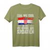 Kroatisch Kroatisch T-Shirt - Land der Liebe, kroatische Flagge & Hrvatska Design für Kroaten und Kroatien-Fans