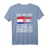 Kroatisch Kroatisch T-Shirt - Land der Liebe, kroatische Flagge & Hrvatska Design für Kroaten und Kroatien-Fans