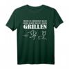 Herren Wenn es flüchten kann, kann man es auch grillen T-Shirt – Lustiges Geschenk für Grillfans, Fleischliebhaber & Männer zu Weihnachten, Geburtstag & Vatertag