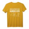 Herren Wenn es flüchten kann, kann man es auch grillen T-Shirt – Lustiges Geschenk für Grillfans, Fleischliebhaber & Männer zu Weihnachten, Geburtstag & Vatertag
