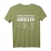 Herren Wenn es flüchten kann, kann man es auch grillen T-Shirt – Lustiges Geschenk für Grillfans, Fleischliebhaber & Männer zu Weihnachten, Geburtstag & Vatertag