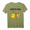 Pizza Hawaii Ananas Pizza essen T-Shirt – Lustiges Love is Love Outfit für Pizza Fans & Geburtstagsgeschenke