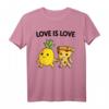 Pizza Hawaii Ananas Pizza essen T-Shirt – Lustiges Love is Love Outfit für Pizza Fans & Geburtstagsgeschenke