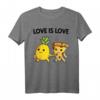 Pizza Hawaii Ananas Pizza essen T-Shirt – Lustiges Love is Love Outfit für Pizza Fans & Geburtstagsgeschenke