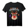 Lustiges Rentier Weihnachts-Shirt für Damen und Herren - Weihnachtsoutfit, Pyjama & Geschenkidee für Kinder, Partner & Freunde