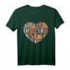 Lustiges Bücherwurm Bücherherz T-Shirt – Perfektes Geschenk für Buchliebhaber, Lehrer, Bibliothekare & Literaturliebhaber