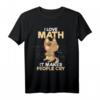 I Love Math & Cats T-Shirt – Niedliches Katzen- und Mathematik-Shirt für Lehrer, Fans & Tierliebhaber als Geschenk
