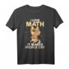 I Love Math & Cats T-Shirt – Niedliches Katzen- und Mathematik-Shirt für Lehrer, Fans & Tierliebhaber als Geschenk