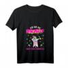 Damen Ich bin die Braut T-Shirt für Junggesellinnenabschied & Polterabend - Lustiges Unicorn Gruppenshirt mit V-Ausschnitt für die Brautcrew