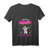 Damen Ich bin die Braut T-Shirt für Junggesellinnenabschied & Polterabend - Lustiges Unicorn Gruppenshirt mit V-Ausschnitt für die Brautcrew