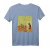 Lustiges Katzenkunst T-Shirt mit Van Gogh Sonnenblumen - Pop-Art Katzenmotive für Katzenliebhaber & Kunstfans