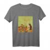 Lustiges Katzenkunst T-Shirt mit Van Gogh Sonnenblumen - Pop-Art Katzenmotive für Katzenliebhaber & Kunstfans
