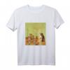 Lustiges Katzenkunst T-Shirt mit Van Gogh Sonnenblumen - Pop-Art Katzenmotive für Katzenliebhaber & Kunstfans