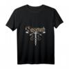 Damen T-Shirt Sassenach Libelle | Beiges V-Ausschnitt T-Shirt mit schottischem Design – Perfektes Geschenk für Highlander & Schottland-Fans