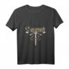 Damen T-Shirt Sassenach Libelle | Beiges V-Ausschnitt T-Shirt mit schottischem Design – Perfektes Geschenk für Highlander & Schottland-Fans