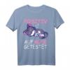 Lustiges Katzen Nachthemd mit Müde Spruch - Bequeme Pyjama für Katzenliebhaber, Damen, Herren & Kinder, Perfekt als Geschenk zum Geburtstag & Weihnachten