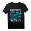 Glück kommt in Wellen, Surfen und Wellenreiten T-Shirt – Vintage Wellendesign für Surfer, Wassersportler & Strandliebhaber