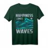 Glück kommt in Wellen, Surfen und Wellenreiten T-Shirt – Vintage Wellendesign für Surfer, Wassersportler & Strandliebhaber