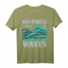 Glück kommt in Wellen, Surfen und Wellenreiten T-Shirt – Vintage Wellendesign für Surfer, Wassersportler & Strandliebhaber