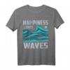 Glück kommt in Wellen, Surfen und Wellenreiten T-Shirt – Vintage Wellendesign für Surfer, Wassersportler & Strandliebhaber