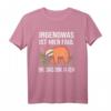 Lustiges Faultier Spruch T-Shirt - 'Irgendwas ist hier Faul' für Mitarbeiter, Büro- und Baustellenkollegen, perfektes Geschenk für den Arbeitskollegen des Monats