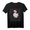 Ugly Christmas Seidenhuhn T-Shirt - Lustiges Weihnachtsgeschenk für Hühnerliebhaber, Züchter & Seidenhühner Fans