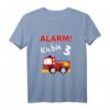 Kinder Feuerwehrauto T-Shirt zum 3. Geburtstag für Jungen und Mädchen - Lustiges Geburtstagsoutfit & Geschenkidee für Feuerwehr-Fans